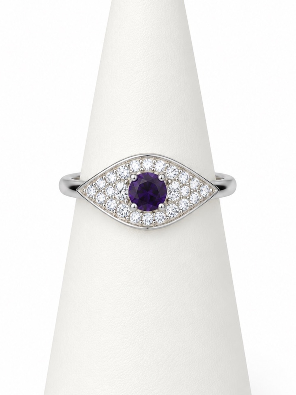 Purple evil eye rings size 7.75 NWT